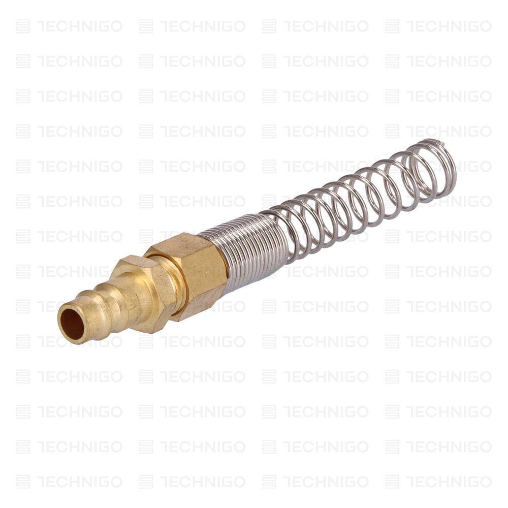 WTYK SZYBKOZŁĄCZKI ZE SPRĘŻYNĄ NA WĄŻ 10X6.5MM HF/GER/1019-2