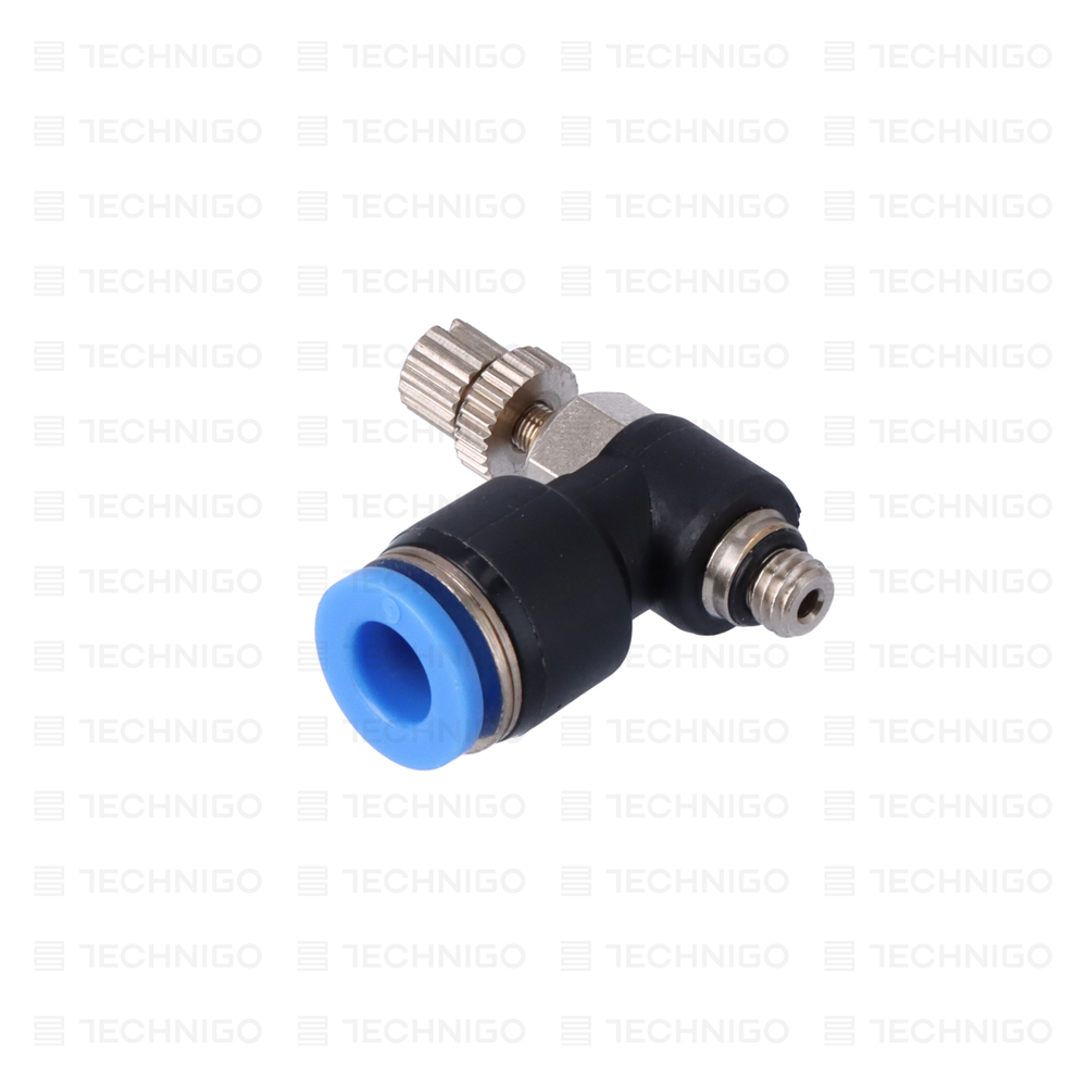 ZAWÓR DŁAWIĄCO-ZWROTNY AUTO, GWINT ZEWNĘTRZNY M5, WTYK 6 mm, HF/PSC-G06-M5