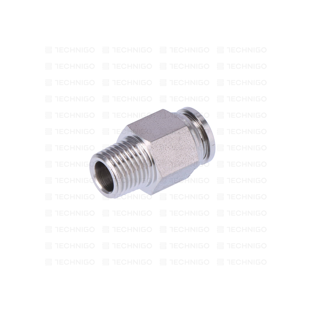 KOŃCÓWKA AUTO NIERDZEWNA, GWINT ZEWNĘTRZNY 1/4", WTYK 10 mm, HF/S-PC10-02