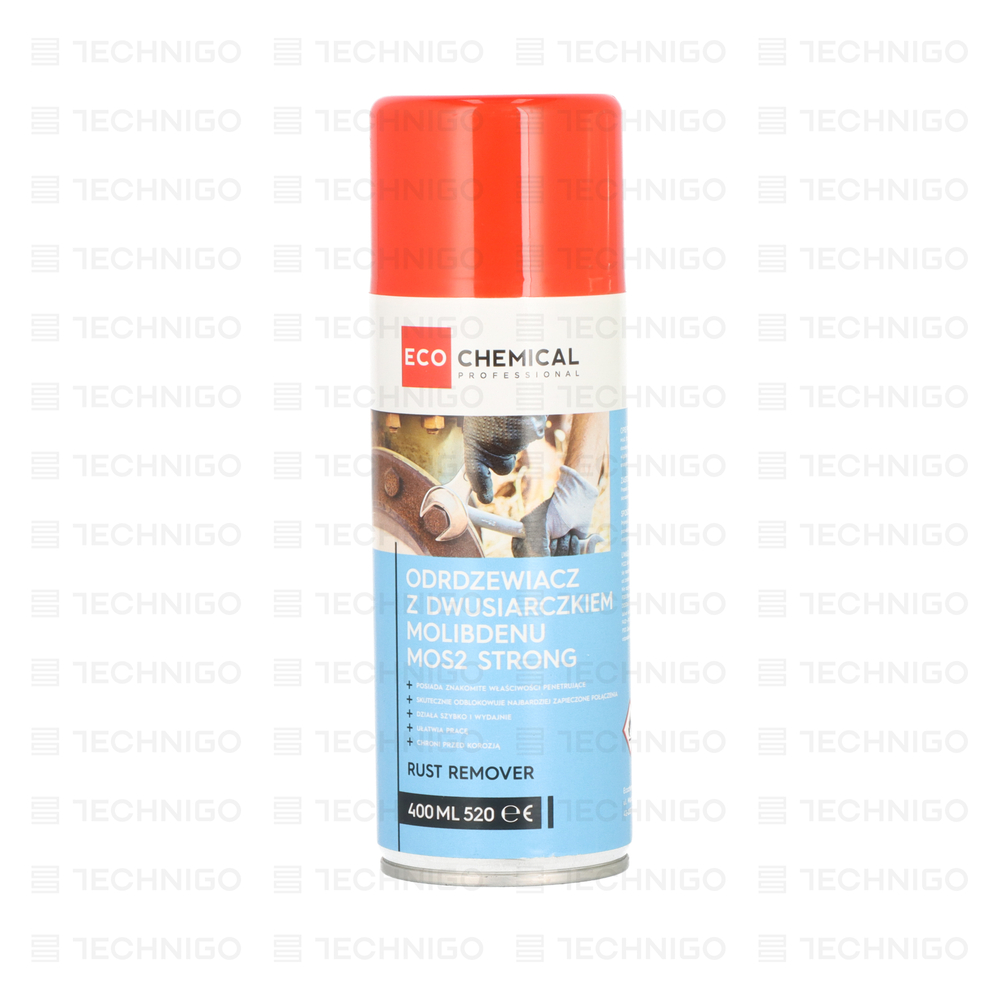 MOS-2 PLUS RUST REMOVER ODRDZEWIACZ Z DWUSIARCZKIEM MOLIBDENU  STRONG 400 ML