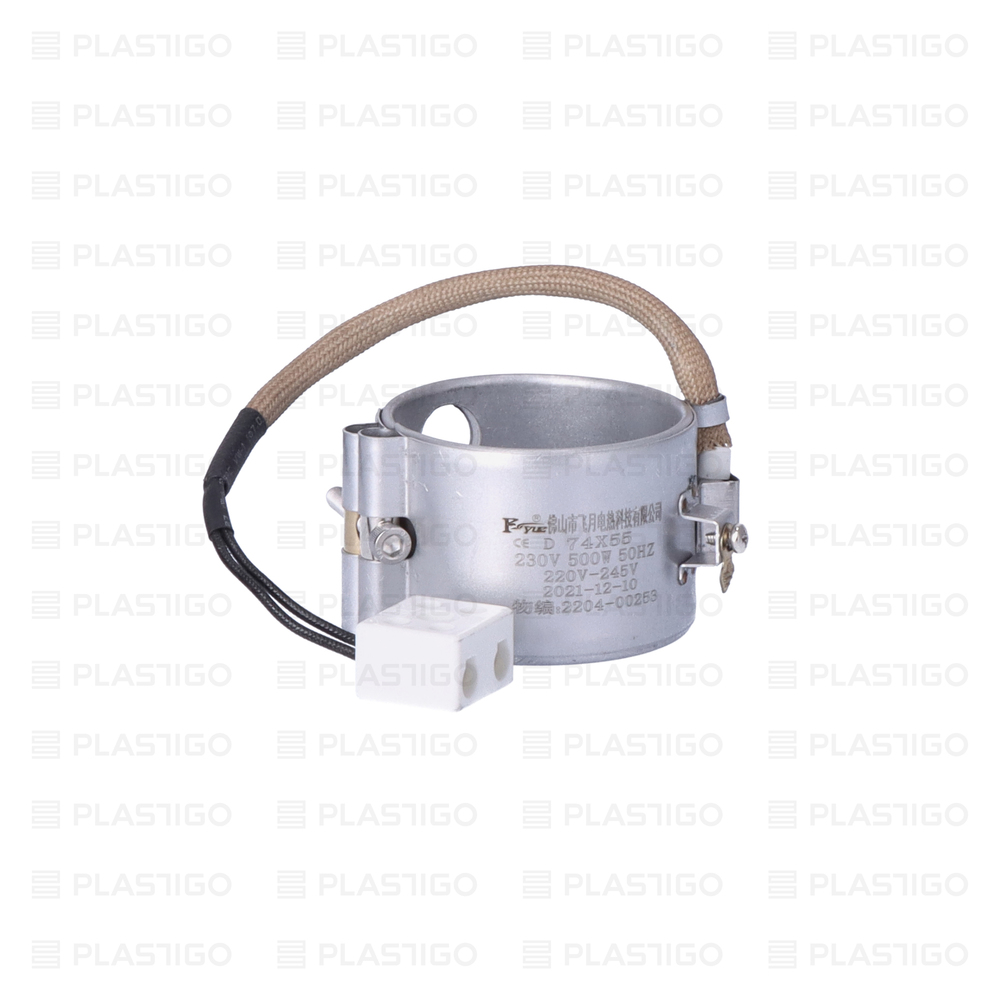 GRZAŁKA MIKANITOWA fi 74 x 55 500W AC230V (BS 200) PRZEWÓD L=180 Z OTWOREM NA CZUJNIK