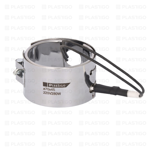 GRZAŁKA MIKANITOWA fi 70 x 45 280W Z OTWOREM NA CZUJNIK fi 20MM PRZEWÓD L=25CM