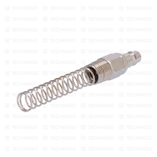 WTYK SZYBKOZŁĄCZKI ZE SPRĘŻYNĄ NA WĄŻ 10x6.5 mm, HF/1019-2