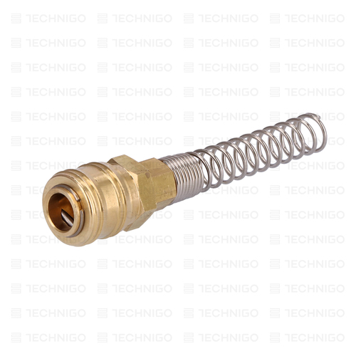 SZYBKOZŁĄCZKA ZE SPRĘŻYNĄ NA WĄŻ 10X6.5MM HF/GER/1020-2