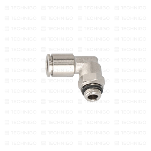 ZŁĄCZKA KĄTOWA WTYKOWA, GWINT ZEWNĘTRZNY 1/8'', WTYK 8 mm, ZK-G1/8-08-M