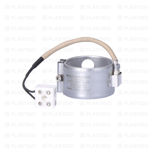 GRZAŁKA MIKANITOWA fi 74 x 50 420W AC230V (BS 260) PRZEWÓD L=170 Z OTWOREM NA CZUJNIK